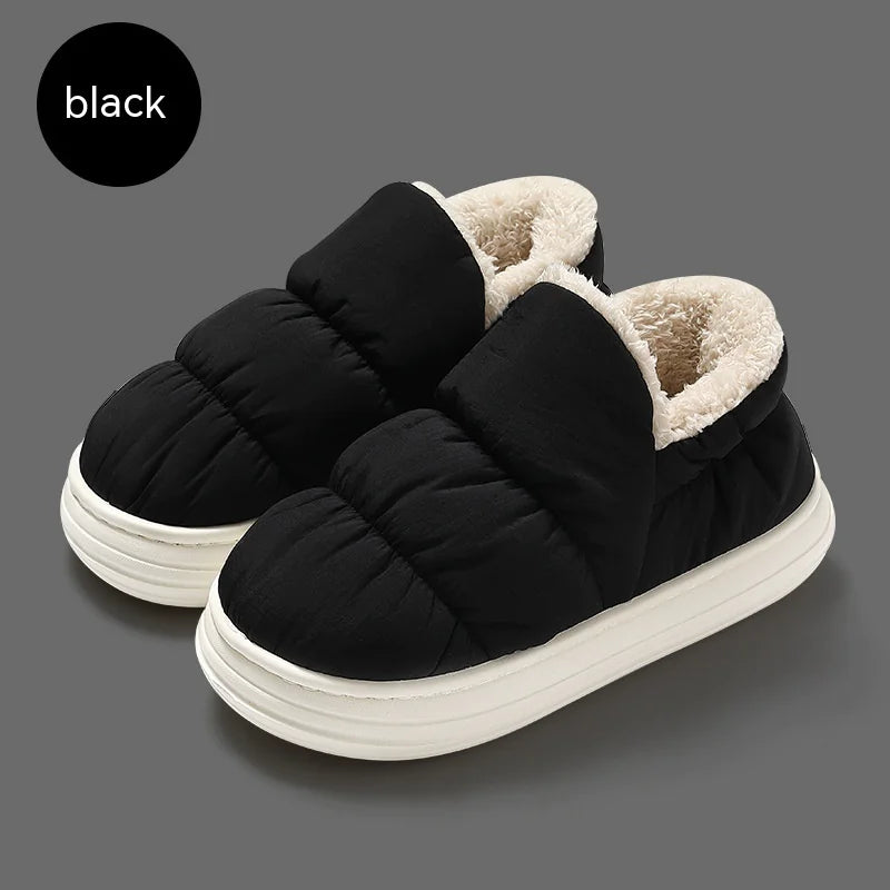Plush-Lined Winter Boots – Unisex Warm Indoor & Outdoor Non-Slip Fur Boots
