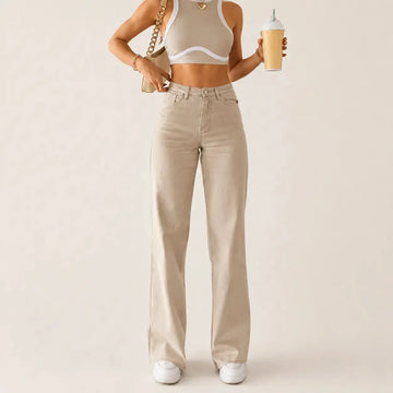 Flared Women's High Waist Slimming Summer Jeans