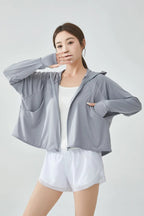 UPF50+ Women's Sun Protection Ice Silk Cover-Up