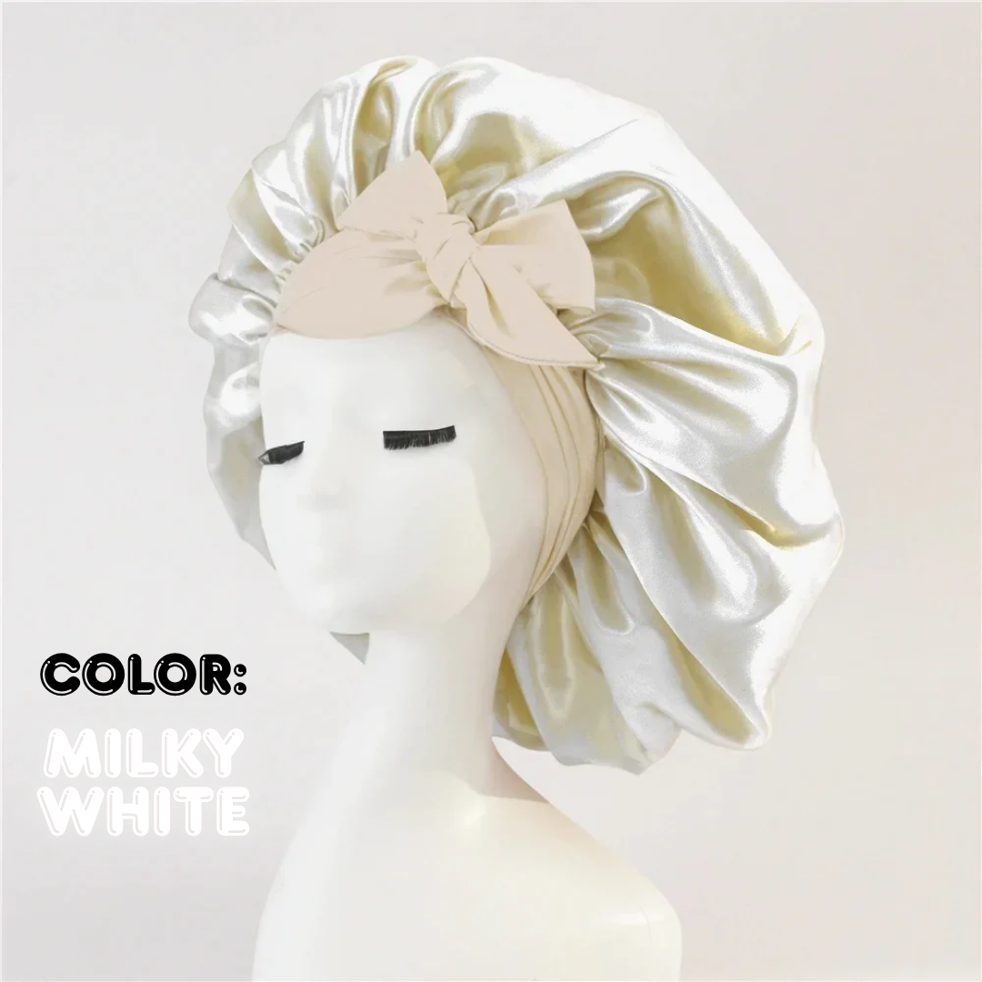 Crowned in Silk Hair Bonnet