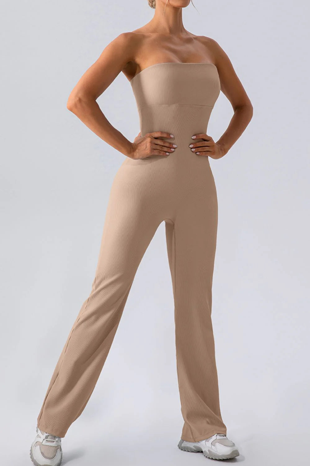 Flairé™ Sleeveless Straight Active Jumpsuit