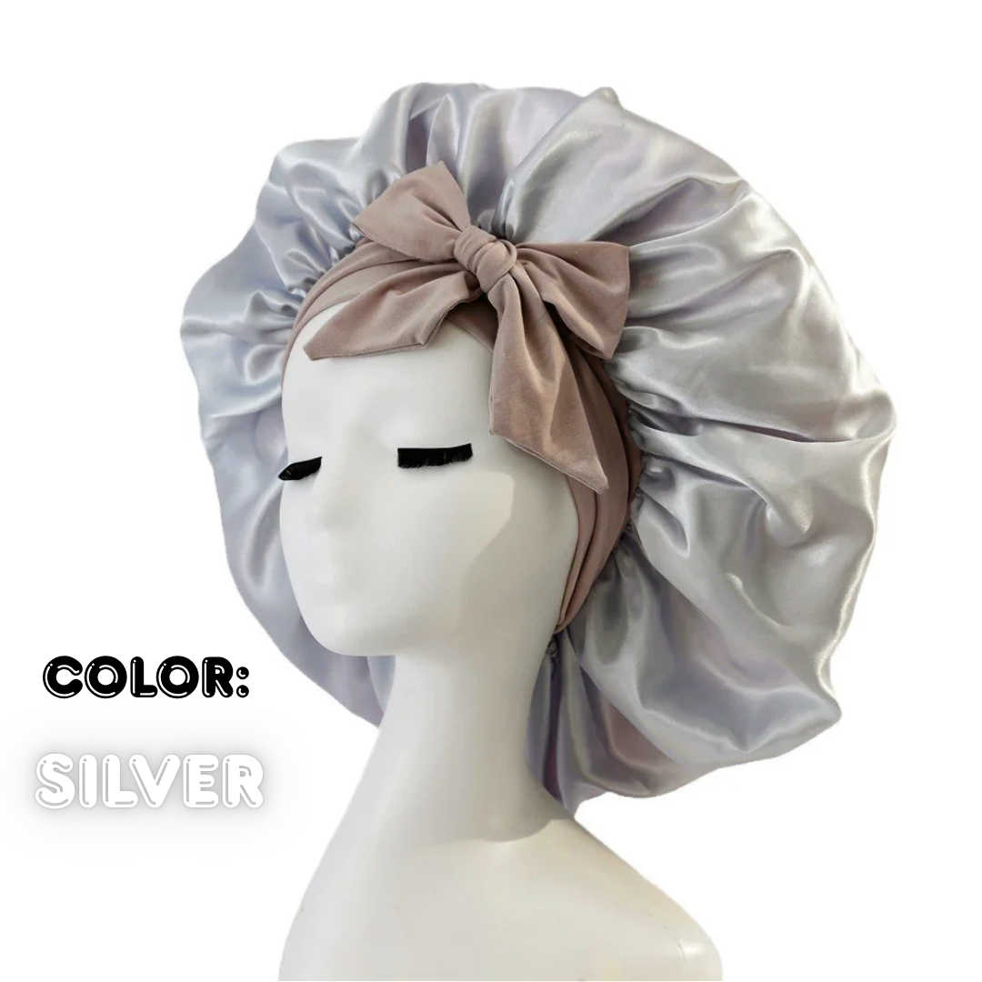 Crowned in Silk Hair Bonnet