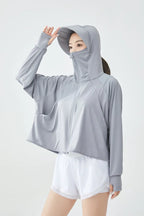 UPF50+ Women's Sun Protection Ice Silk Cover-Up