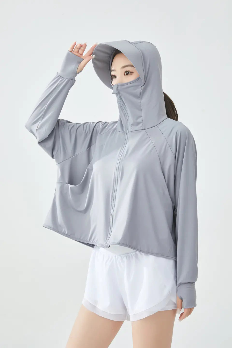 UPF50+ Women's Sun Protection Ice Silk Cover-Up