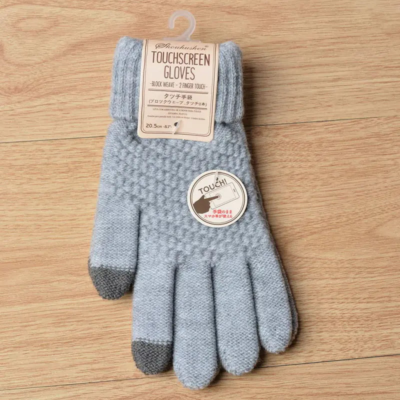 Women's Knitted Touchscreen Winter Gloves (Fashionable)