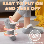 Winter Woolen Socks – Cozy Sherpa-Lined Anti-Slip Indoor Warm Socks for Women & Men