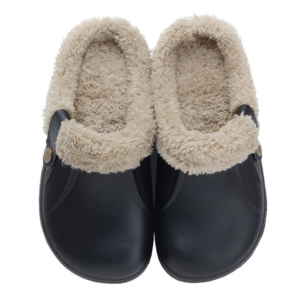 Waterproof cotton slippers women winter platform