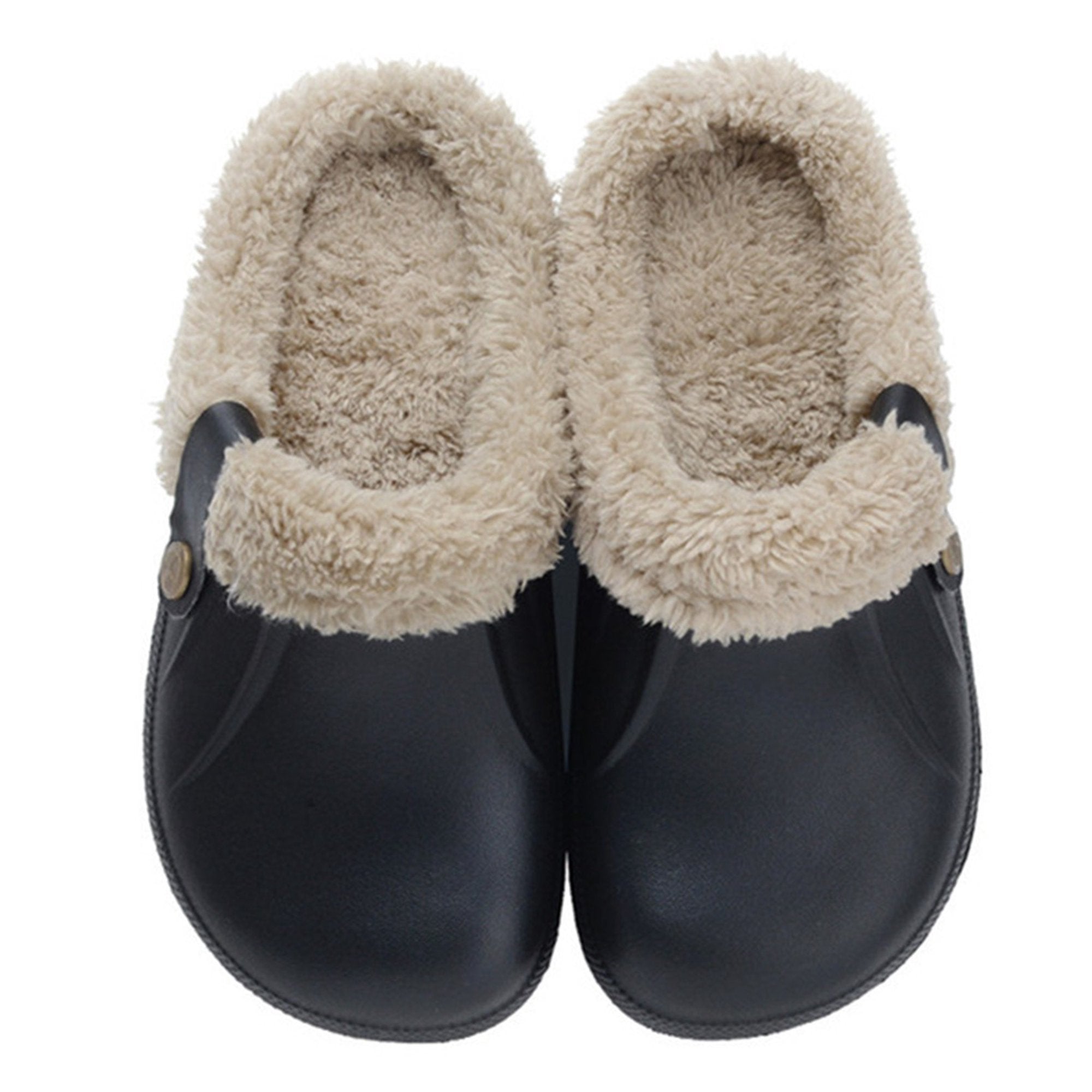 Waterproof cotton slippers women winter platform