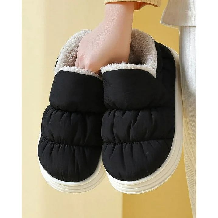 Plush-Lined Winter Boots – Unisex Warm Indoor & Outdoor Non-Slip Fur Boots