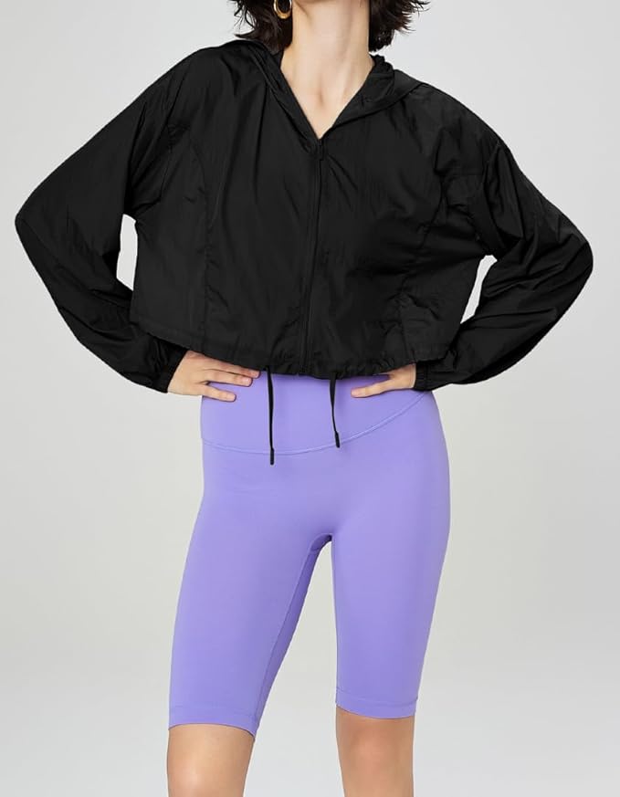 Summer Lightweight Women's Ice Silk Hooded Sun Protection Jacket