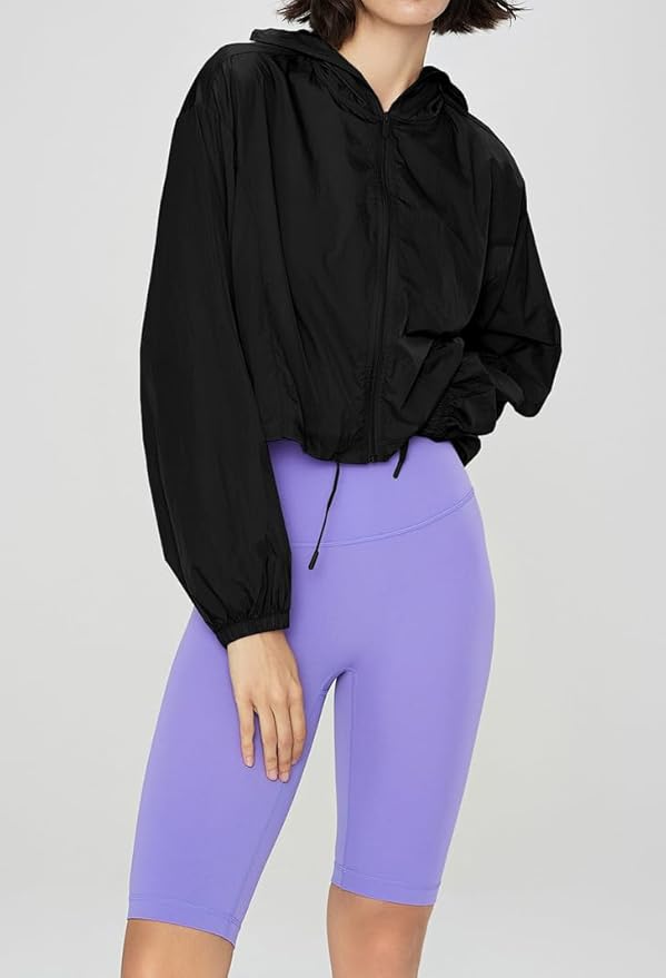 Summer Lightweight Women's Ice Silk Hooded Sun Protection Jacket
