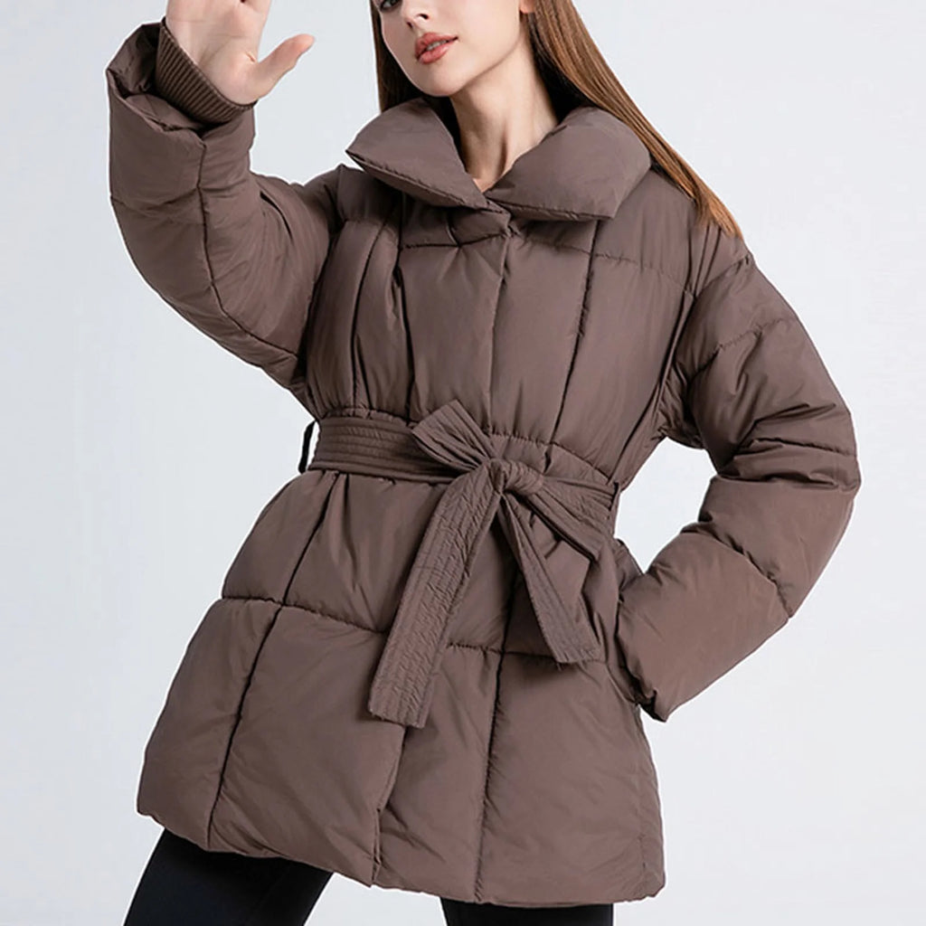 Women’s Mid-Length Down Jacket – Warm, Lightweight & Stylish Winter Coat