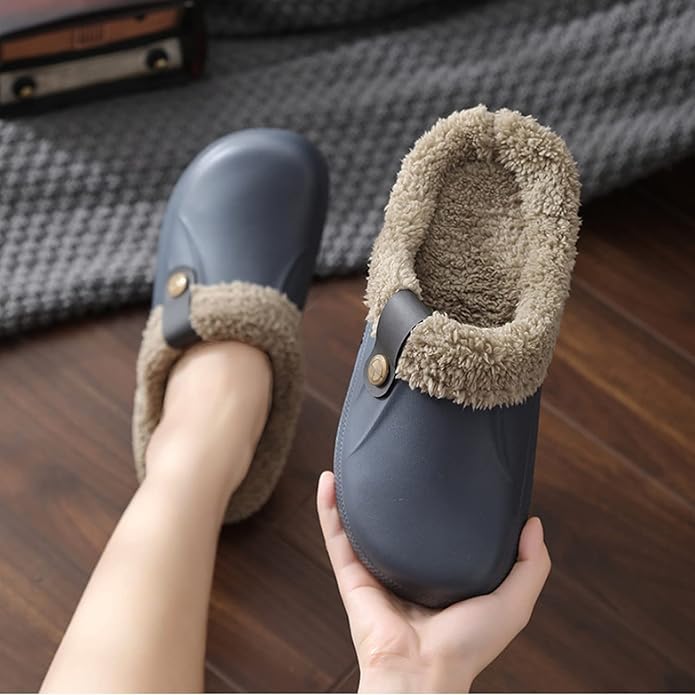 Waterproof cotton slippers women winter platform