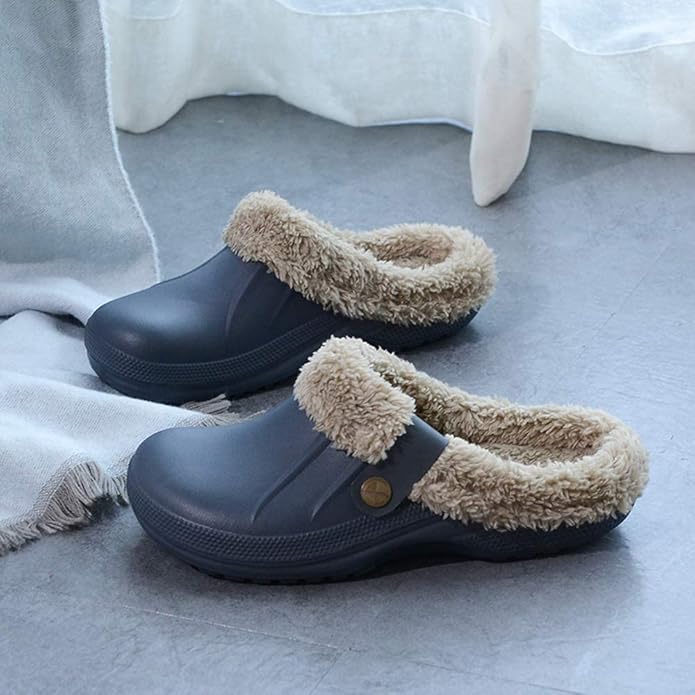 Waterproof cotton slippers women winter platform