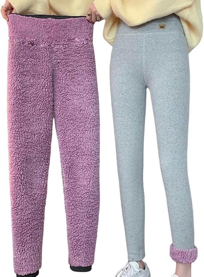 Women’s Fleece-Lined Winter Pants | Thick Warm Outerwear for Cold Weather Fashion