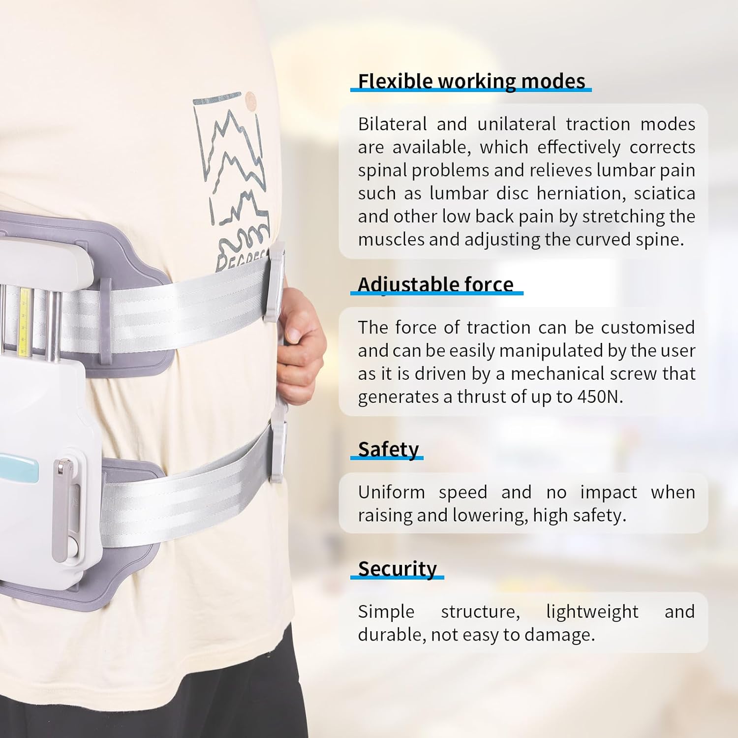 Adjustable Lumbar Support Belt