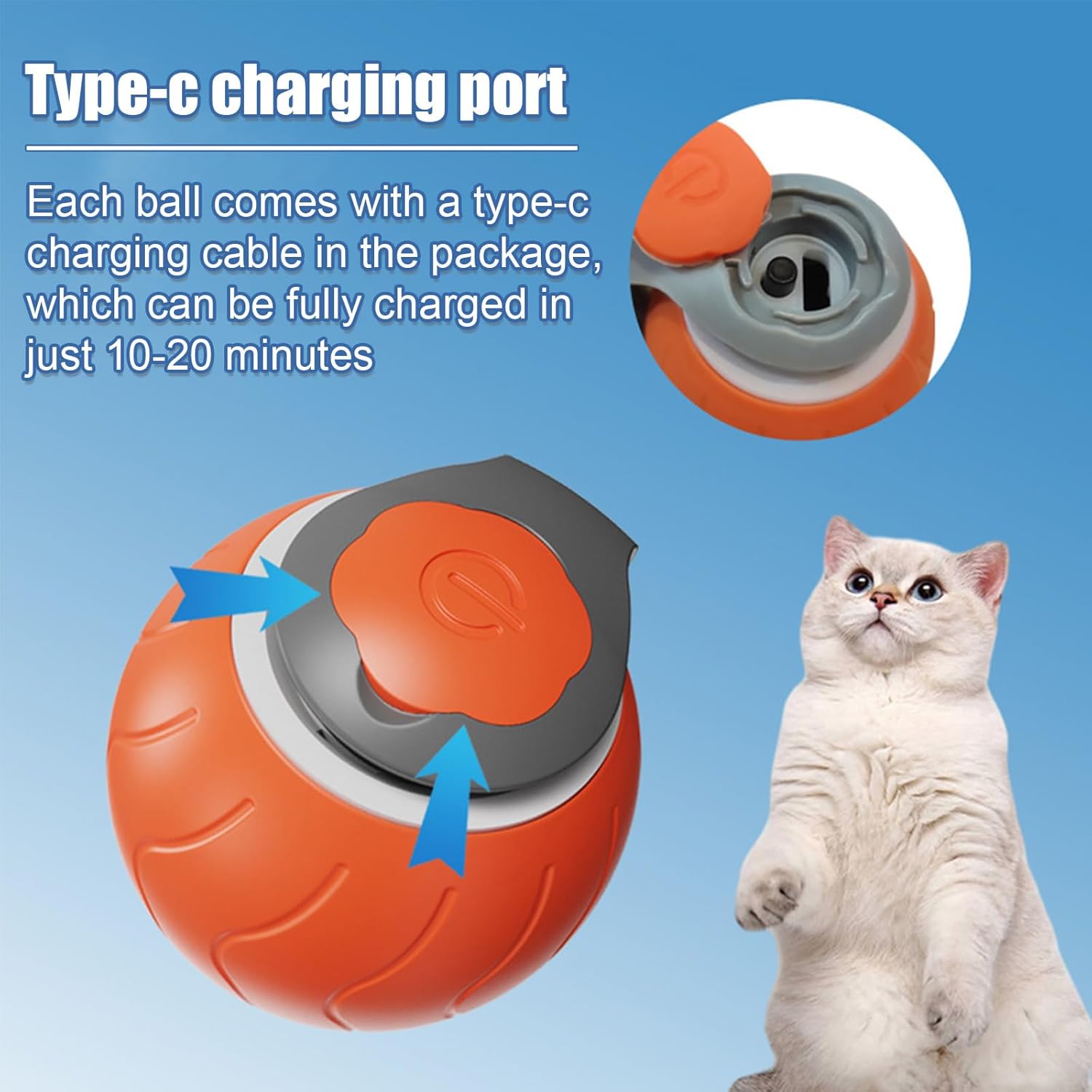 PouncePlay™ Smart Pet Toy Ball