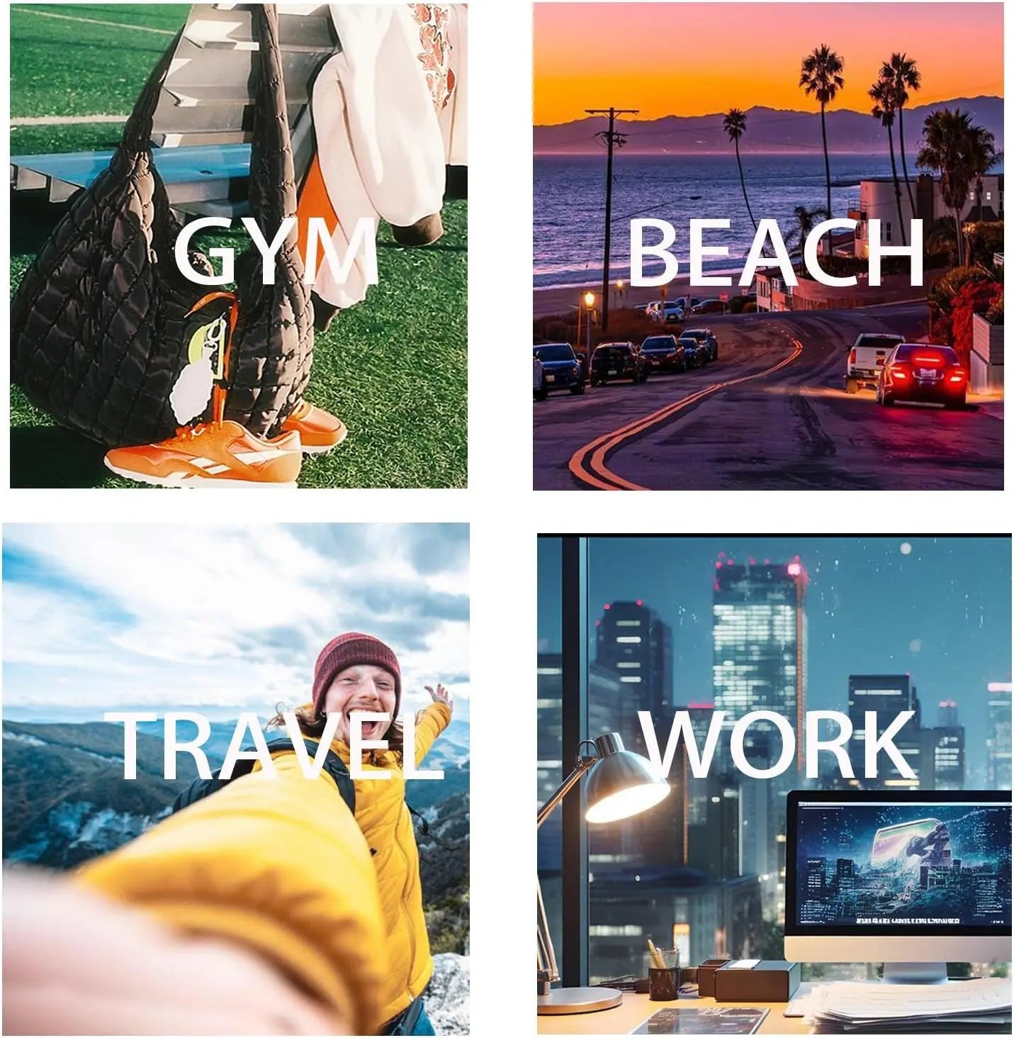 Puffer Tote Bag, Quilted Tote Bag Crossbody Bags for Travel, Gym, Work