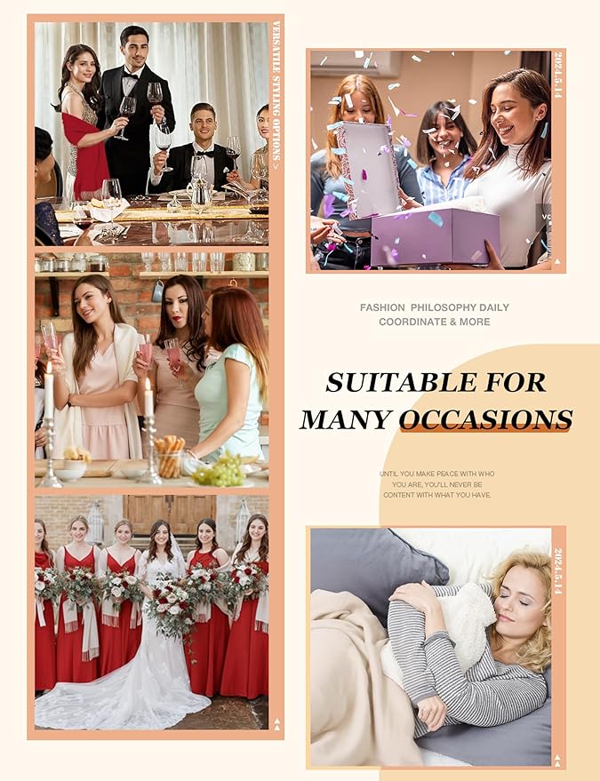 ZENUTA Premium Faux Cashmere Winter Scarf – Soft, Warm & Elegant All-Season Wrap