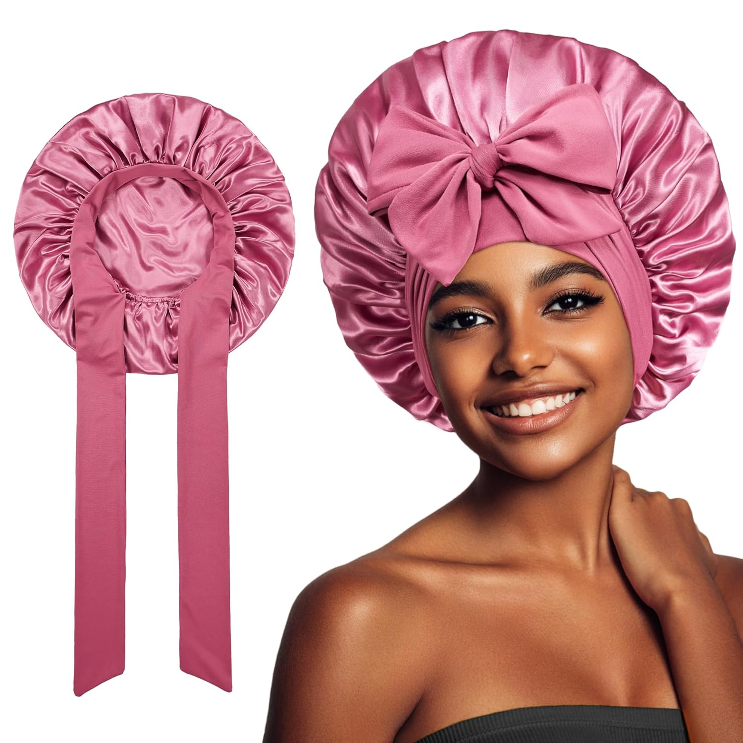 Crowned in Silk Hair Bonnet