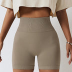 High-Waisted Seamless Yoga Shorts for Women