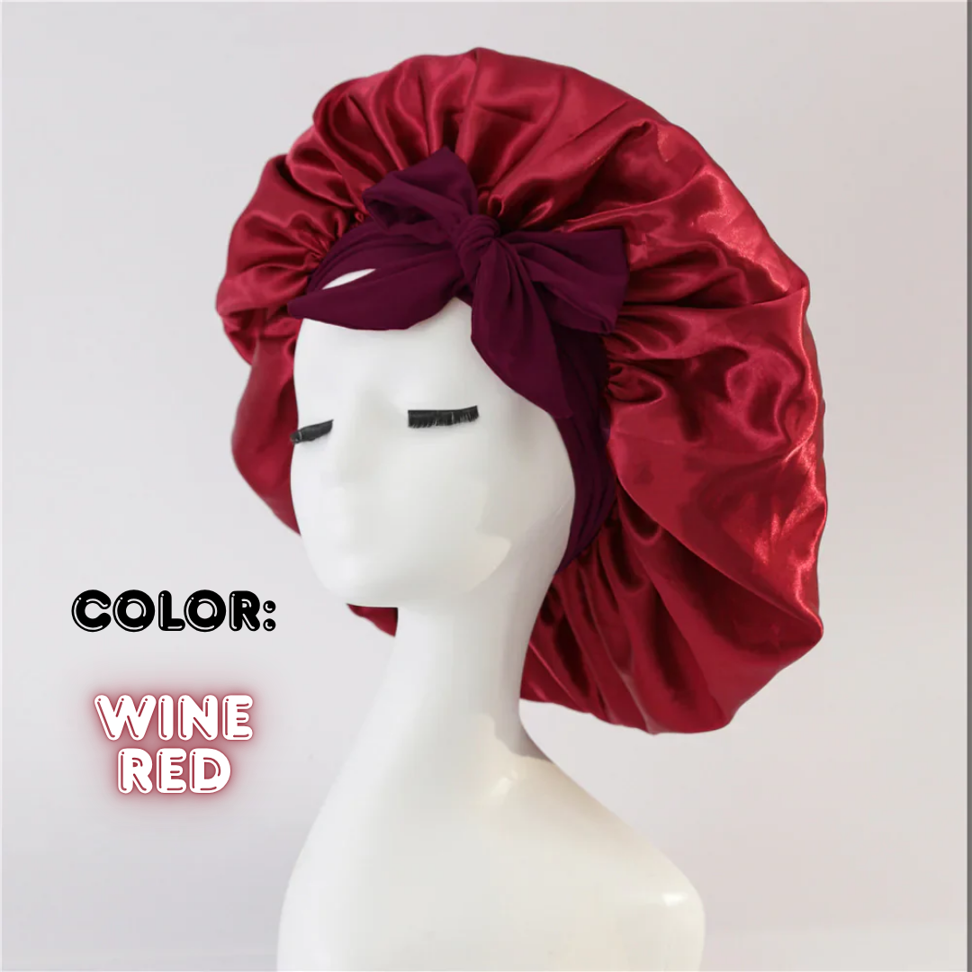 Crowned in Silk Hair Bonnet