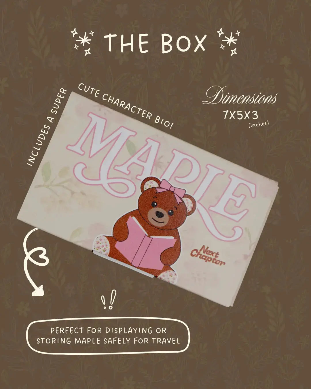 Next Chapter Book Bear plush bag charm hanging on a keyring, featuring a cute, soft plush design for bags and keys.