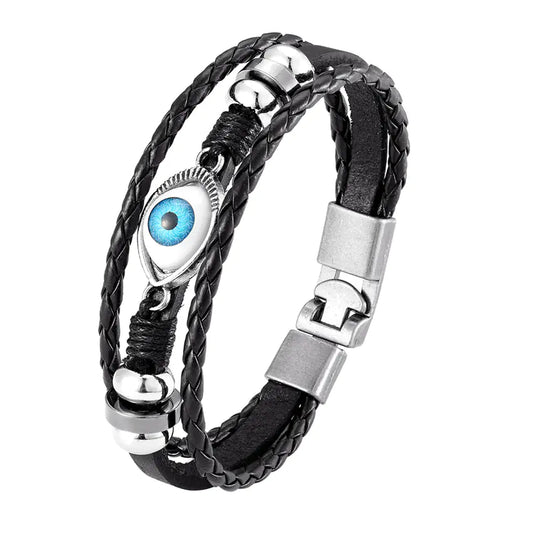 Multi-Layer Evil Eye Bracelet
