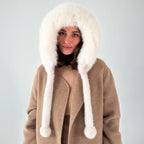 Luxurious Faux Fur Hooded Winter Jacket – Stay Warm, Chic & Cruelty-Free