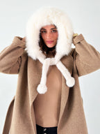 Luxurious Faux Fur Hooded Winter Jacket – Stay Warm, Chic & Cruelty-Free