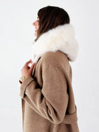 Luxurious Faux Fur Hooded Winter Jacket – Stay Warm, Chic & Cruelty-Free