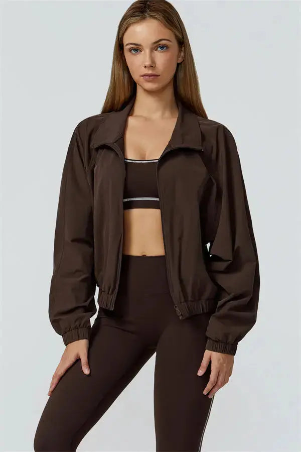 The Venus Zip Jacket Sports Bra Leggings 3-Piece Set Fitglutes Activewear Gymwear Sportswear & Workout Clothes