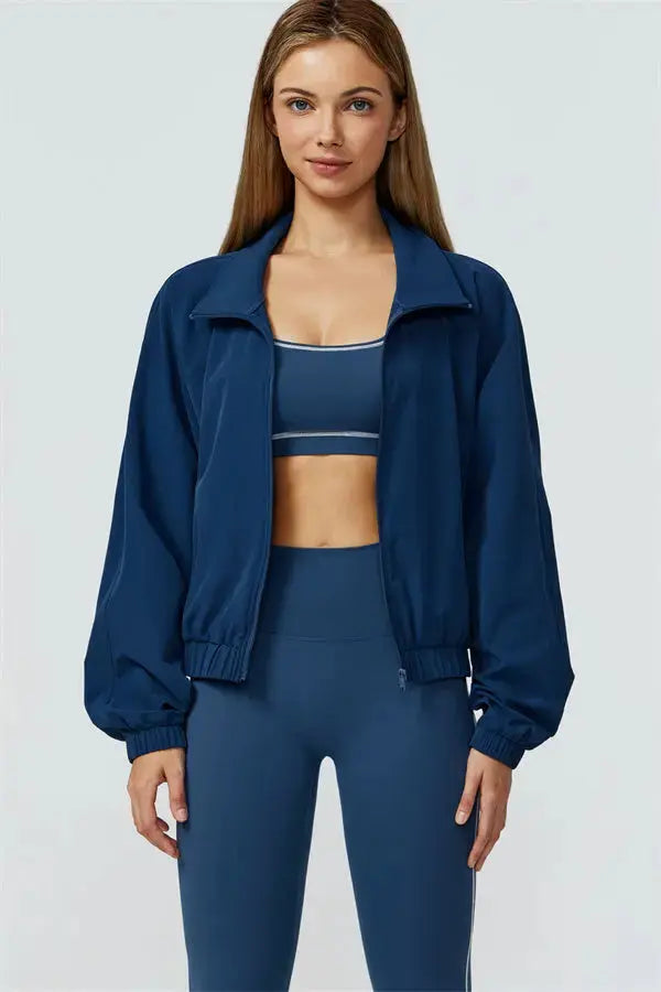 The Venus Zip Jacket Sports Bra Leggings 3-Piece Set Fitglutes Activewear Gymwear Sportswear & Workout Clothes