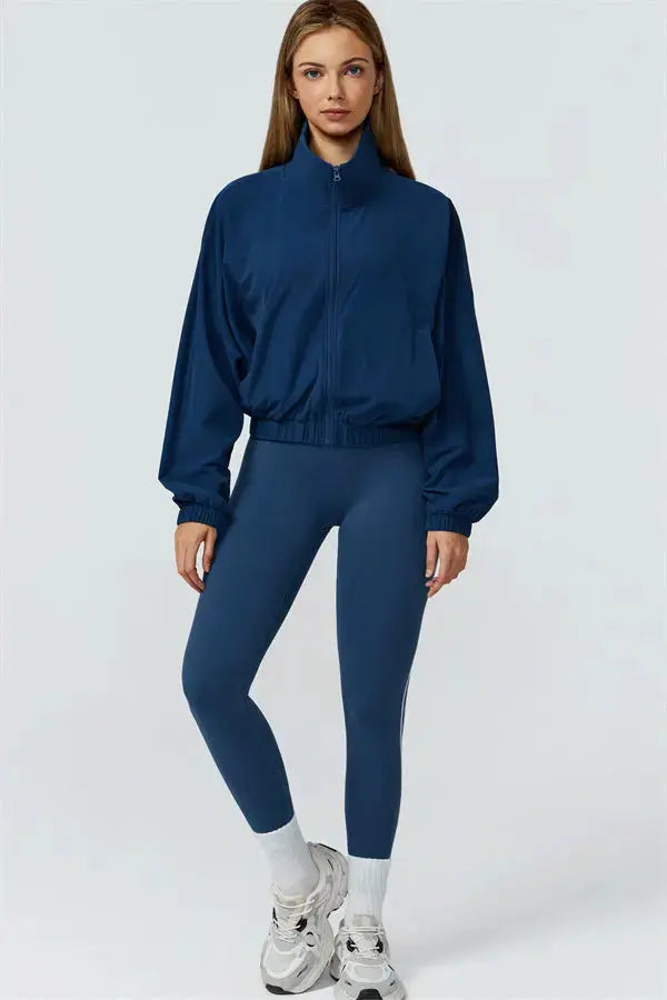 The Venus Zip Jacket Sports Bra Leggings 3-Piece Set Fitglutes Activewear Gymwear Sportswear & Workout Clothes