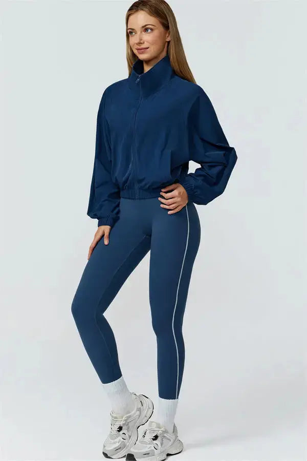 The Venus Zip Jacket Sports Bra Leggings 3-Piece Set Fitglutes Activewear Gymwear Sportswear & Workout Clothes