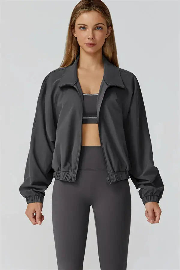 The Venus Zip Jacket Sports Bra Leggings 3-Piece Set Fitglutes Activewear Gymwear Sportswear & Workout Clothes