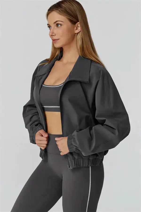 The Venus Zip Jacket Sports Bra Leggings 3-Piece Set Fitglutes Activewear Gymwear Sportswear & Workout Clothes