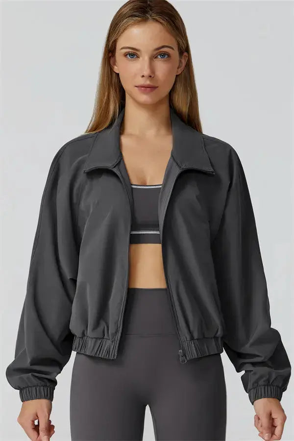 The Venus Zip Jacket Sports Bra Leggings 3-Piece Set Fitglutes Activewear Gymwear Sportswear & Workout Clothes