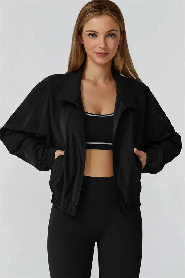 The Venus Zip Jacket Sports Bra Leggings 3-Piece Set Fitglutes Activewear Gymwear Sportswear & Workout Clothes
