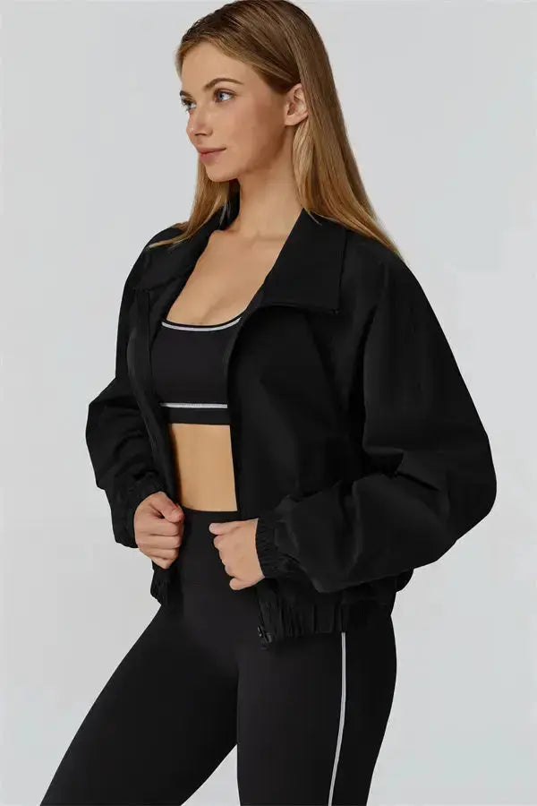 The Venus Zip Jacket Sports Bra Leggings 3-Piece Set Fitglutes Activewear Gymwear Sportswear & Workout Clothes