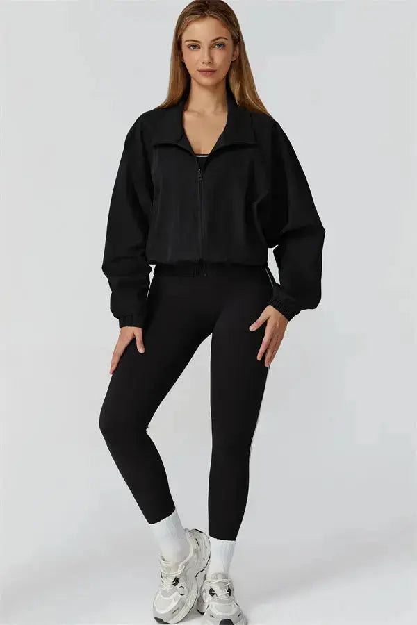 The Venus Zip Jacket Sports Bra Leggings 3-Piece Set Fitglutes Activewear Gymwear Sportswear & Workout Clothes