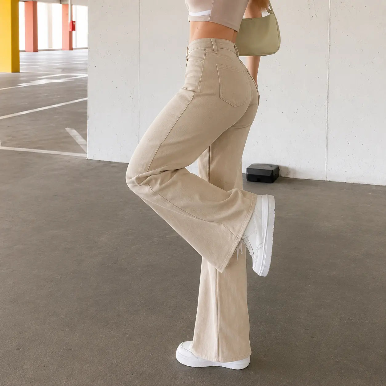Flairé™ High Waisted Flared Jeans 70s Vintage Bell Bottom Denim Flairé™