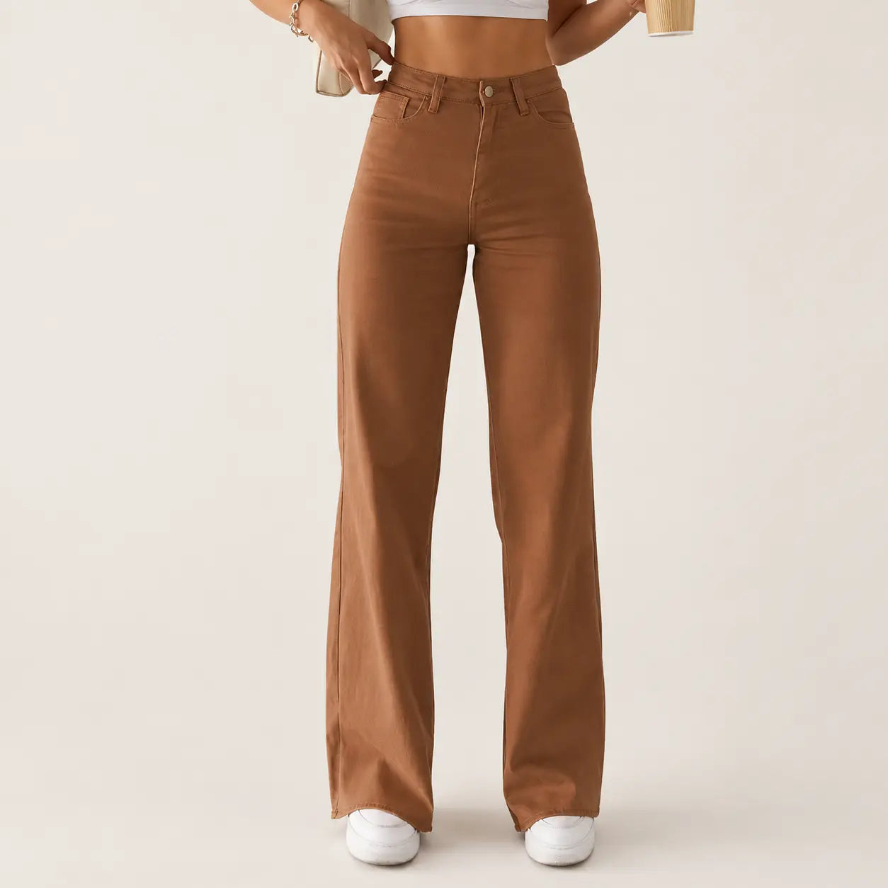 Flairé™ High Waisted Flared Jeans 70s Vintage Bell Bottom Denim Flairé™