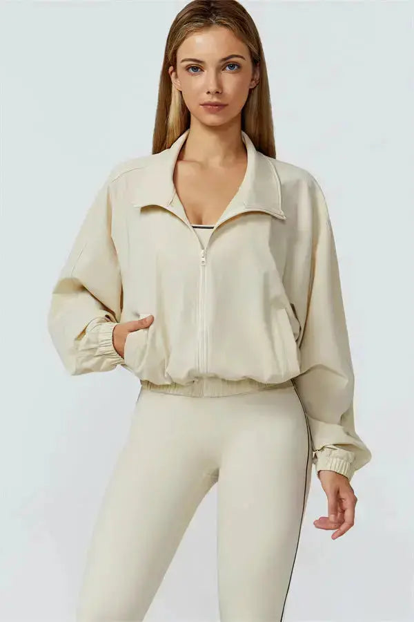 The Venus Zip Jacket Leggings 2-Piece Set Fitglutes Activewear Gymwear Sportswear & Workout Clothes