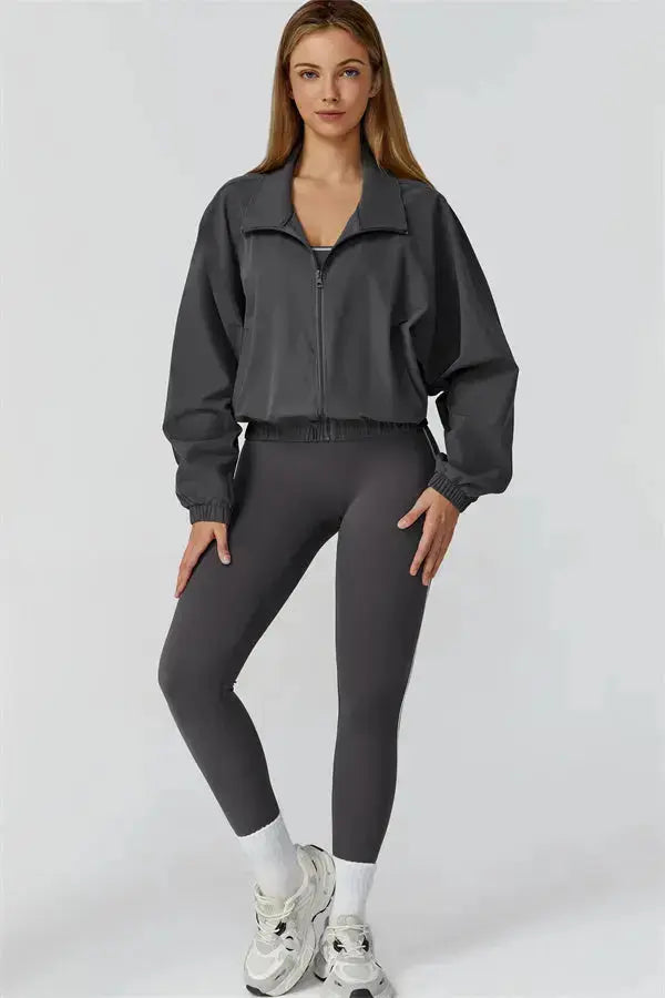 The Venus Zip Jacket Leggings 2-Piece Set Fitglutes Activewear Gymwear Sportswear & Workout Clothes
