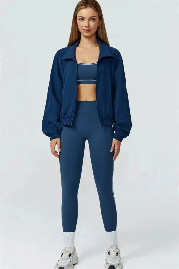 The Venus Zip Jacket Leggings 2-Piece Set Fitglutes Activewear Gymwear Sportswear & Workout Clothes