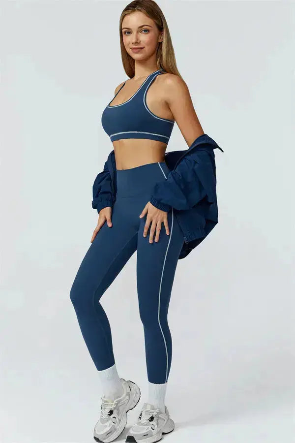 The Venus Zip Jacket Leggings 2-Piece Set Fitglutes Activewear Gymwear Sportswear & Workout Clothes