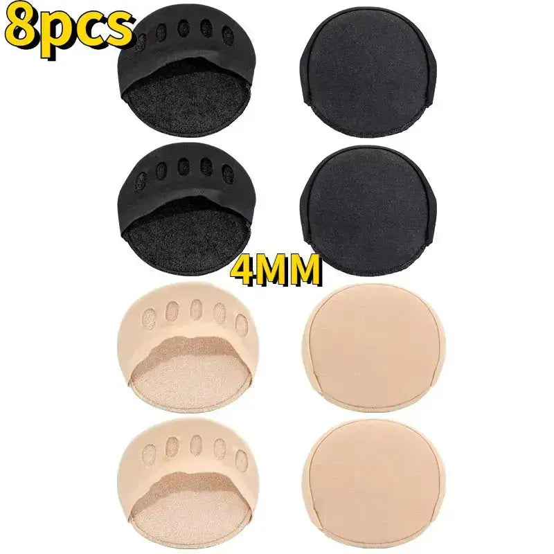 Hypes Inventory forefoot pads for high heels, 5-toe cushion insoles provide comfort and support for women's footwear.