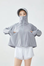 UPF50+ Women's Sun Protection Ice Silk Cover-Up
