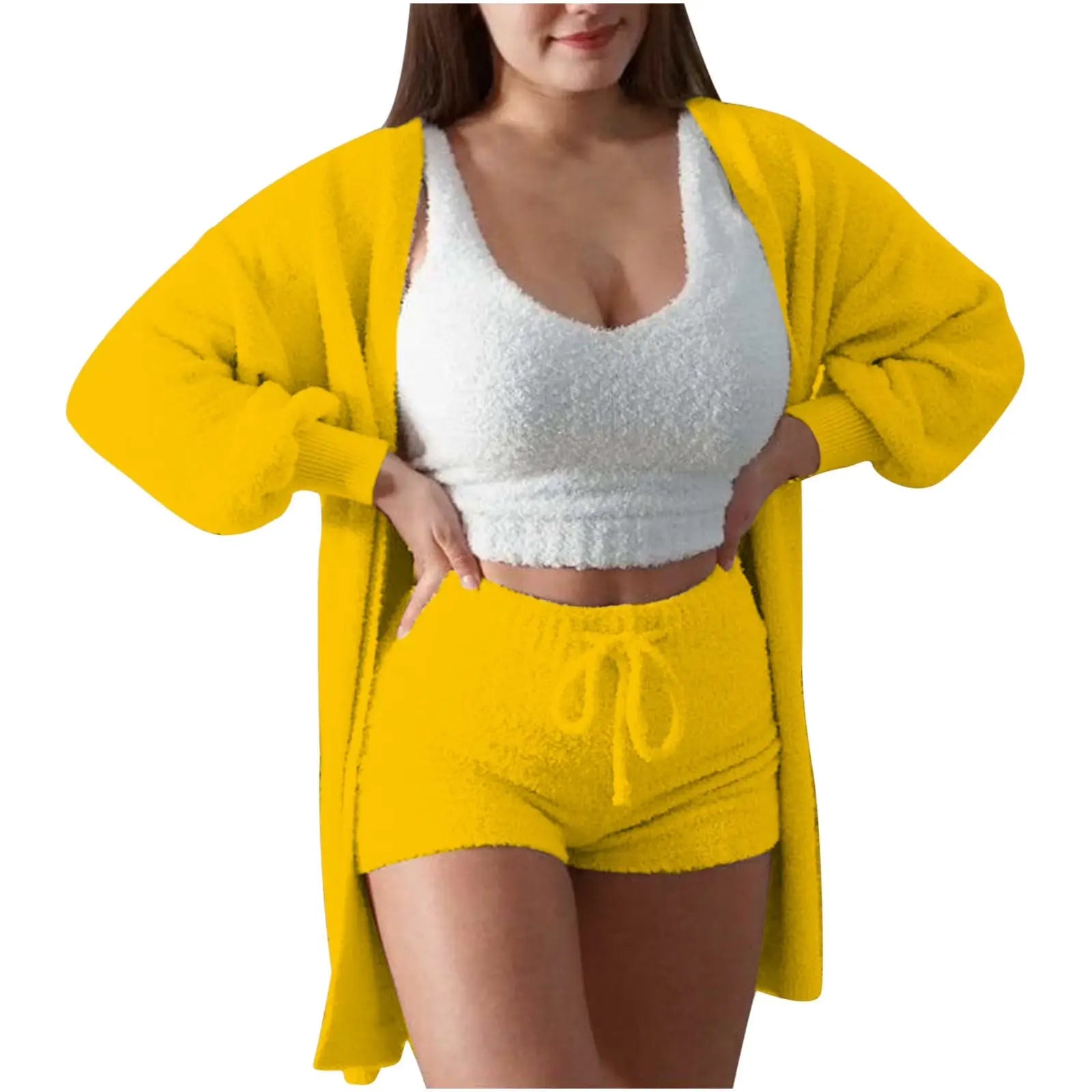 Fashion Plush 3-Piece Women's Loungewear Set Hypes Inventory